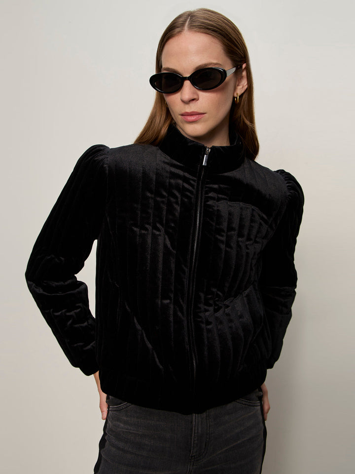 Quilted Velvet Jacket