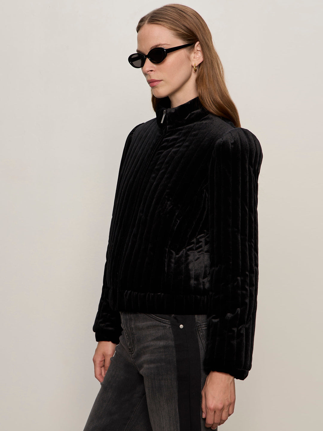 Quilted Velvet Jacket