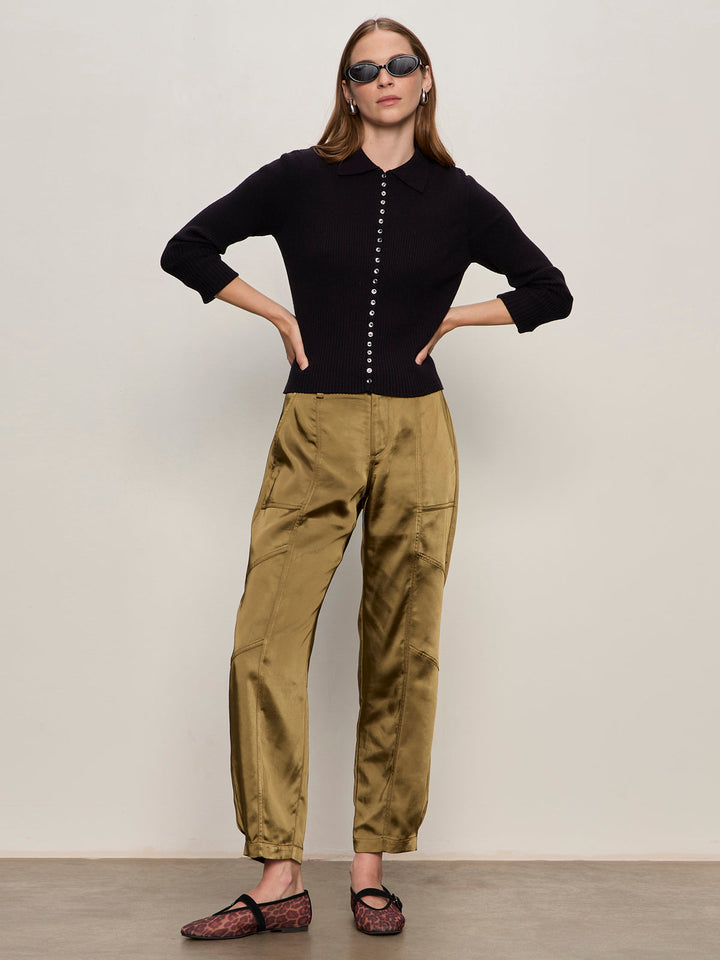 SAHARA SATIN TAPPERED PANT