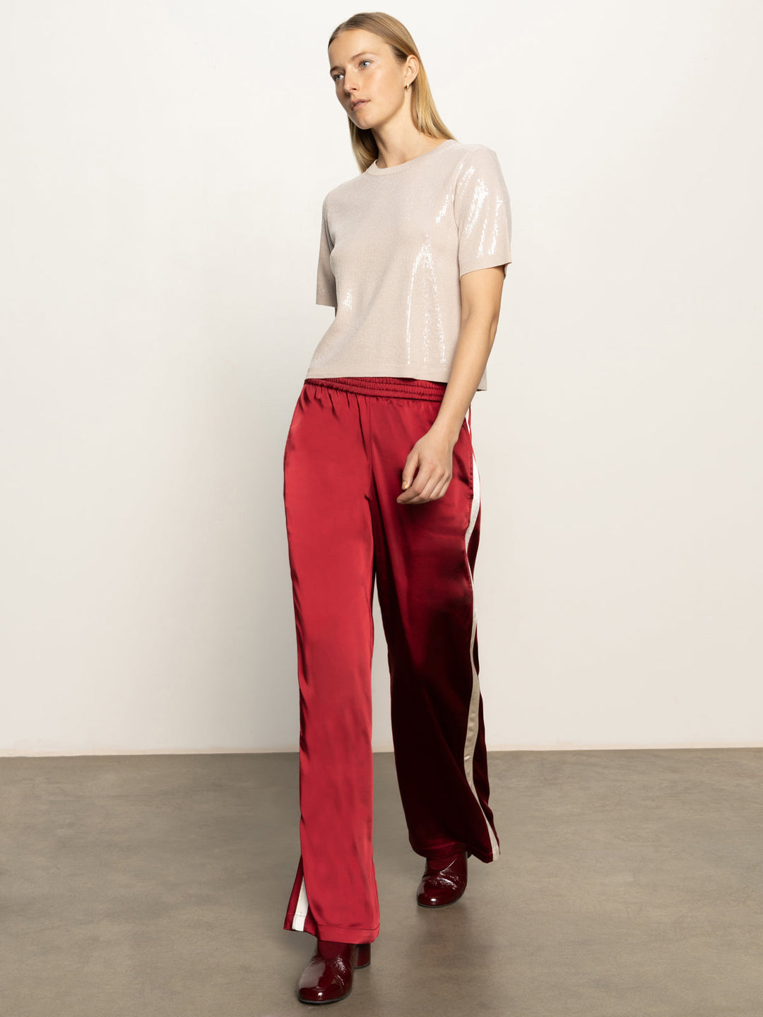 SATIN TRACK PANT