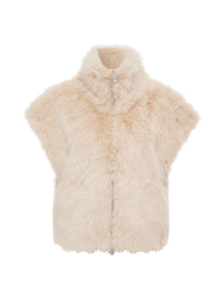 SILKY FUR VEST