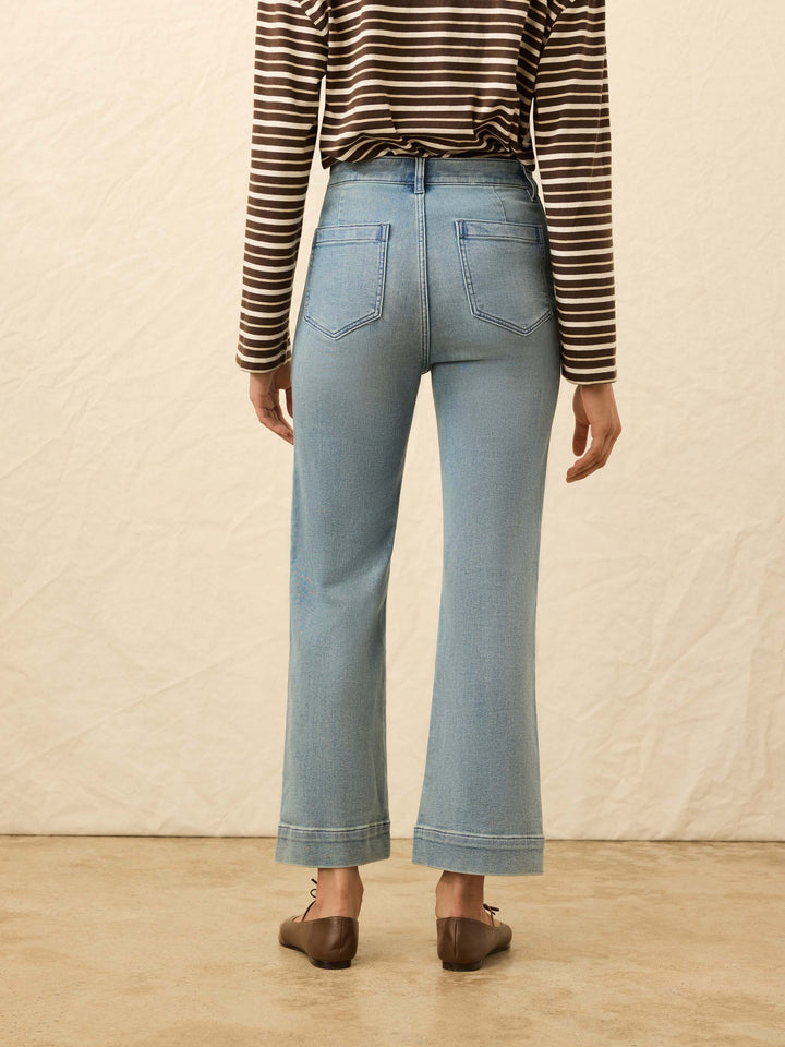 Stretch Terry Patch Pocket Ankle Pant