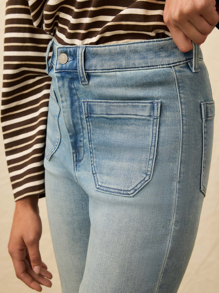 Stretch Terry Patch Pocket Ankle Pant