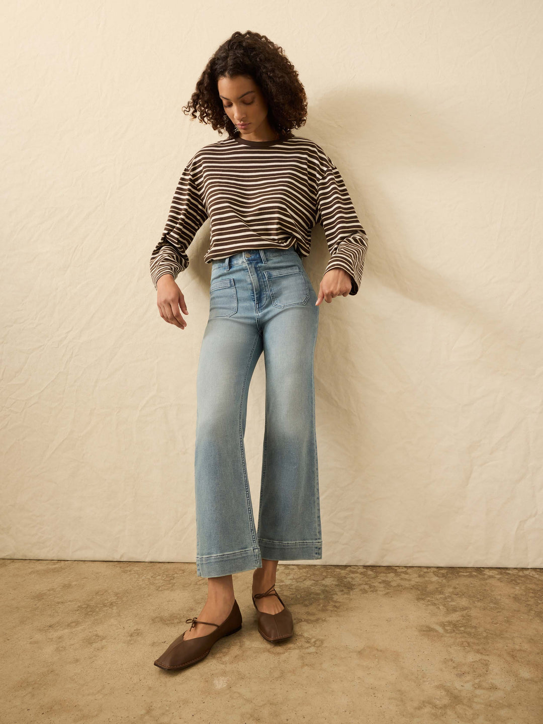 Stretch Terry Patch Pocket Ankle Pant