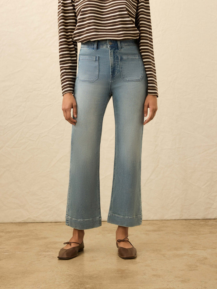 Stretch Terry Patch Pocket Ankle Pant