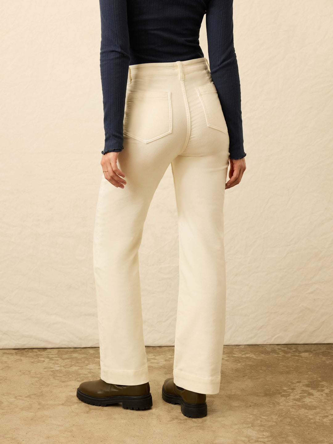 Stretch Terry Cord Patch Pocket Pant