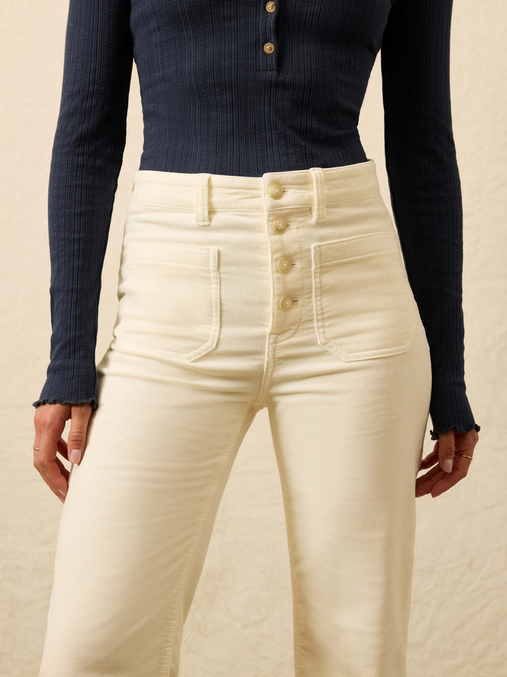 Stretch Terry Cord Patch Pocket Pant