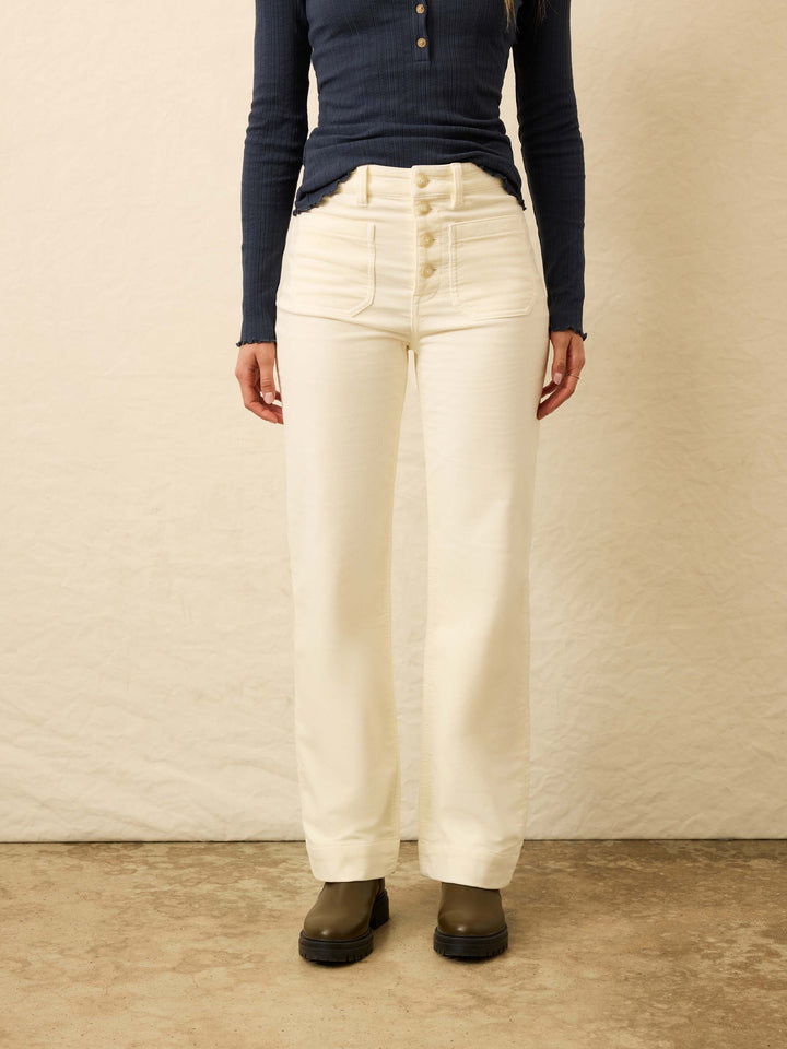 Stretch Terry Cord Patch Pocket Pant