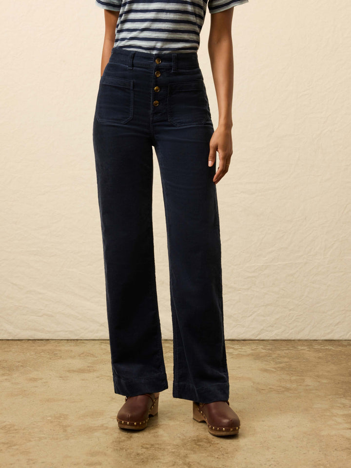 Stretch Terry Cord Patch Pocket Pant