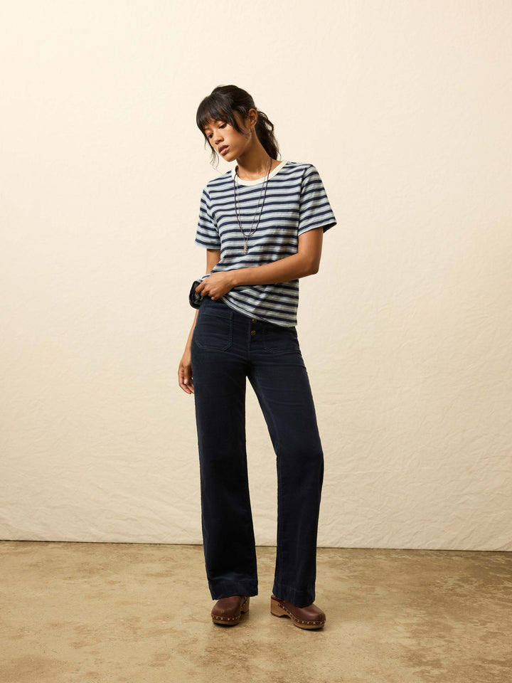 Stretch Terry Cord Patch Pocket Pant