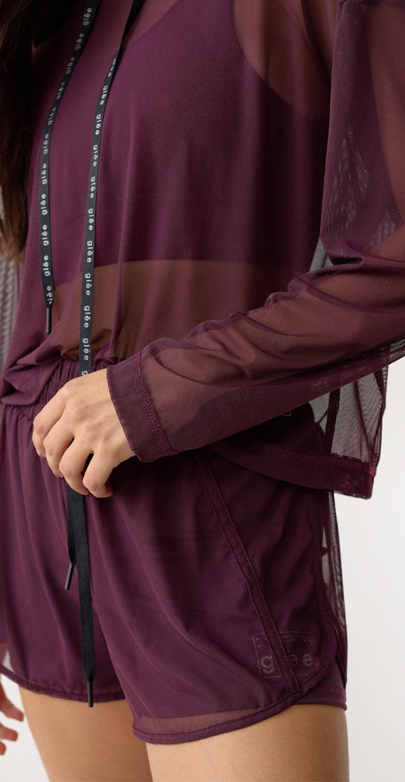 Hibiscus Mesh Hoodie