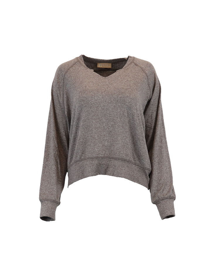 Brushed Pleat Hacci Lounge Long Sleeve