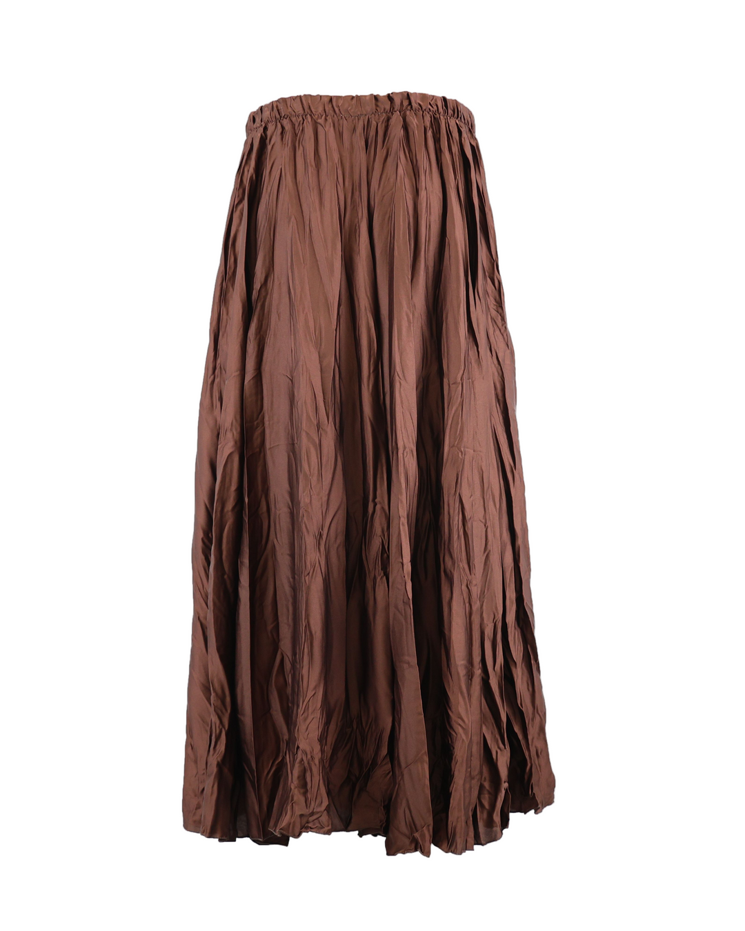 CRINKLE MIDI SKIRT