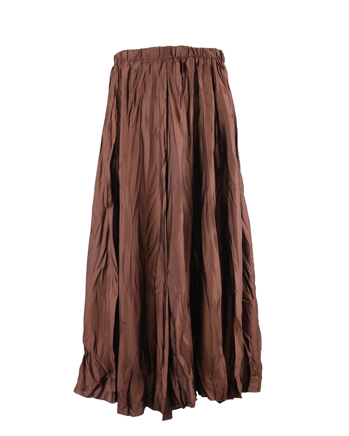 CRINKLE MIDI SKIRT
