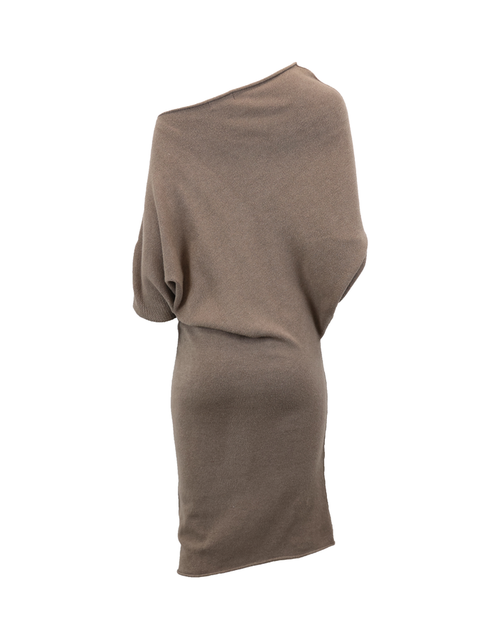 ASYMMETRICAL SWEATER DRESS