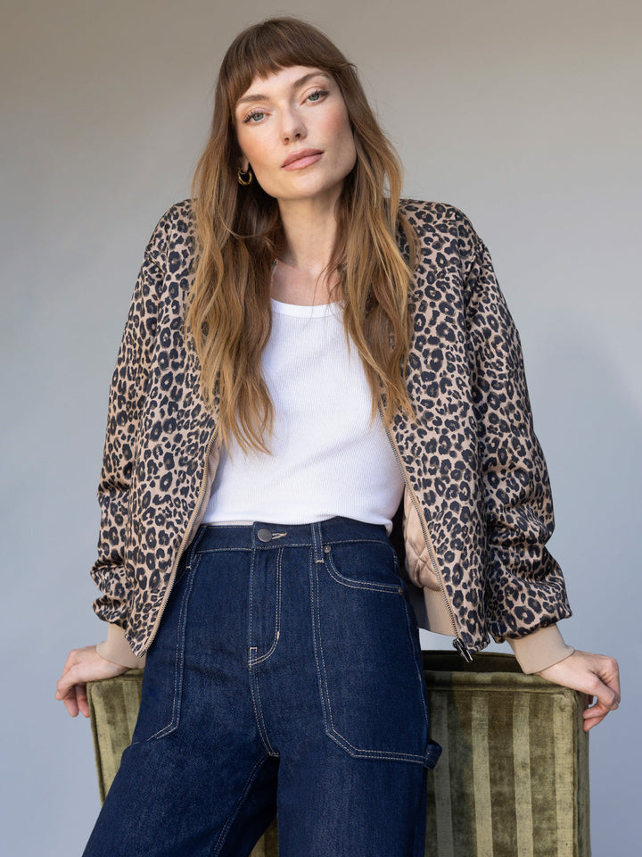 MONROE SATEEN BOMBER