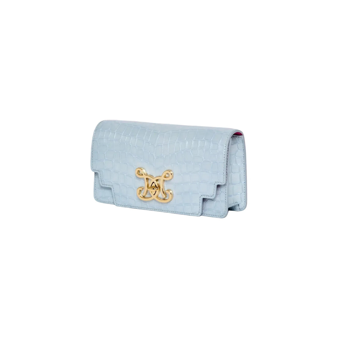 Envelope Faux Croc Bag