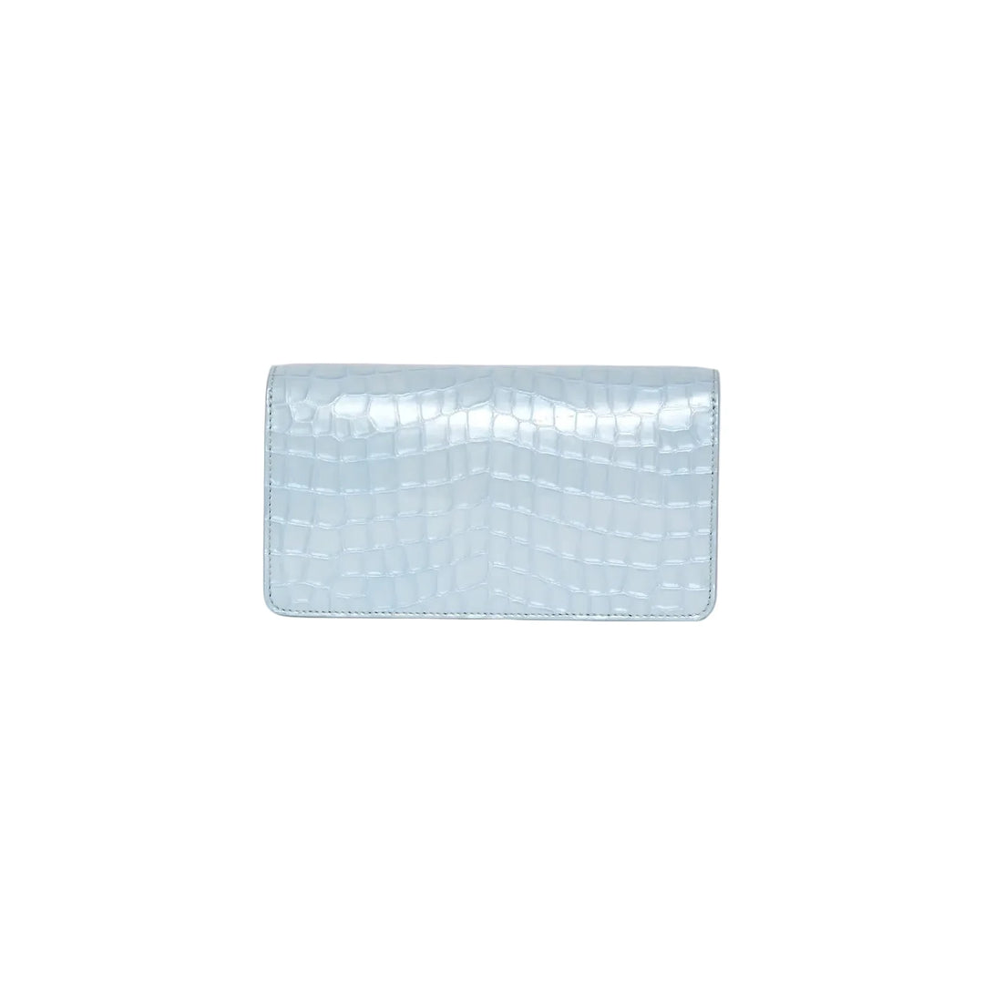 Envelope Faux Croc Bag