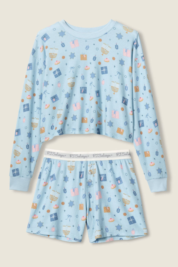Boyfriend Boxer Hanukkah PJ Short Set