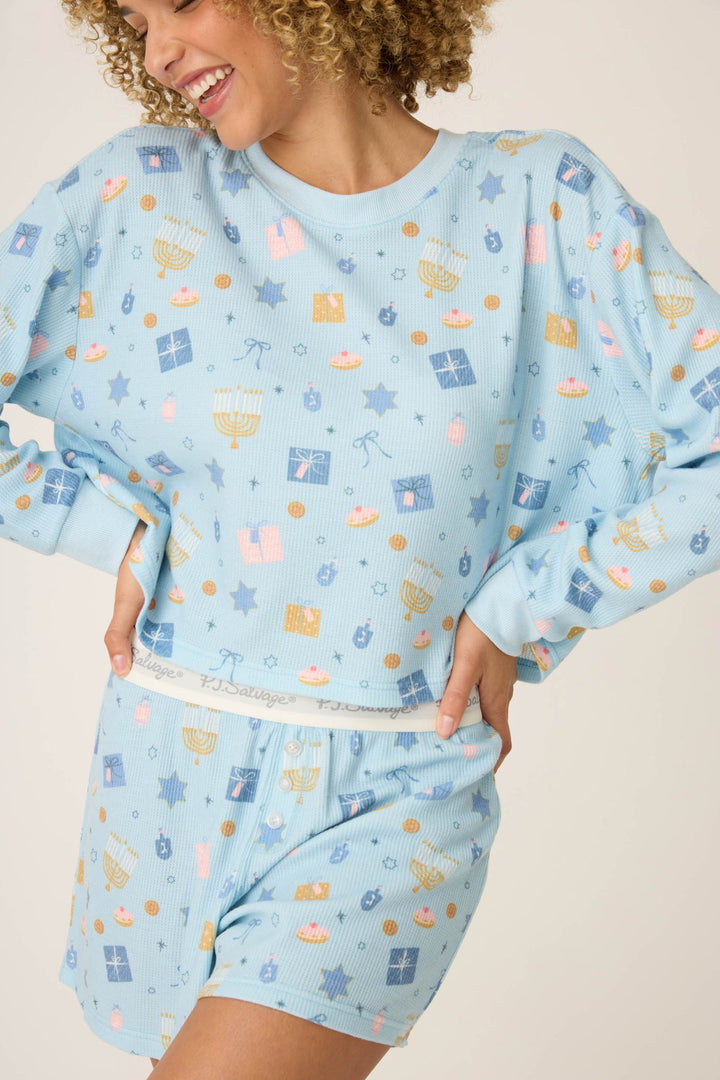 Boyfriend Boxer Hanukkah PJ Short Set