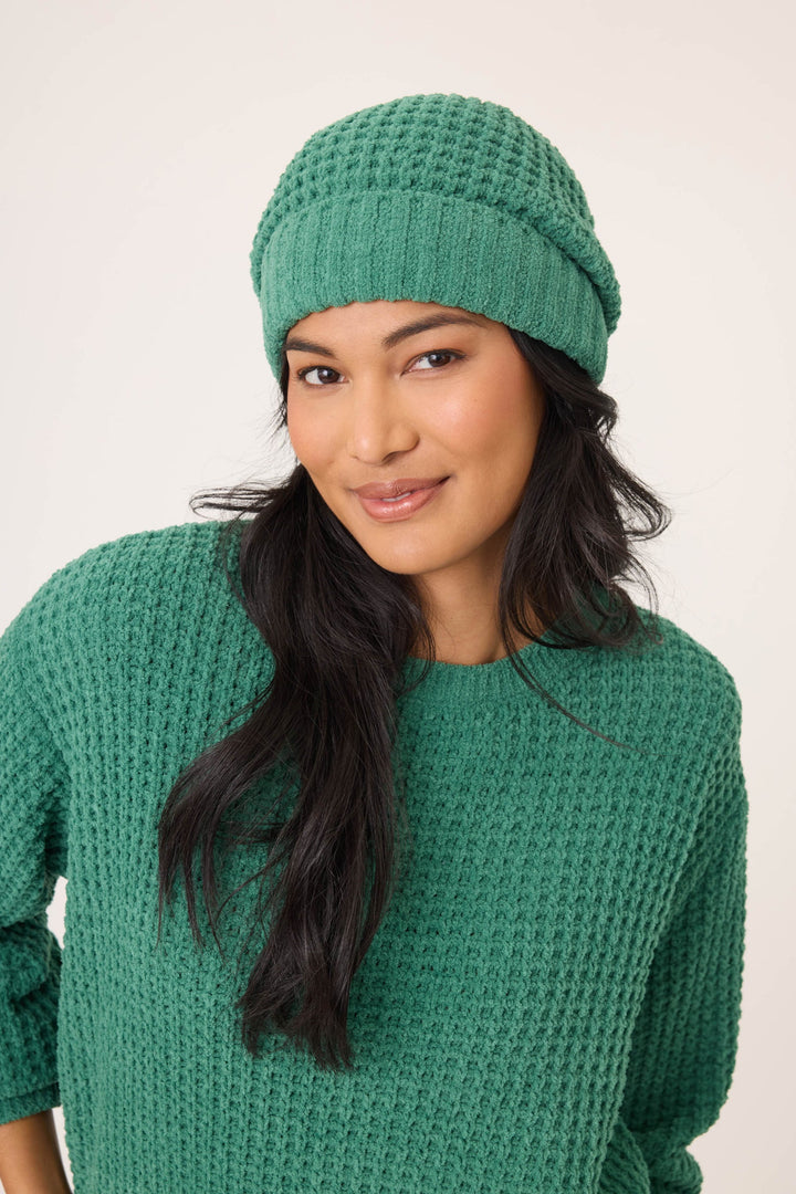 Chenille Waffle Cozy Beanie