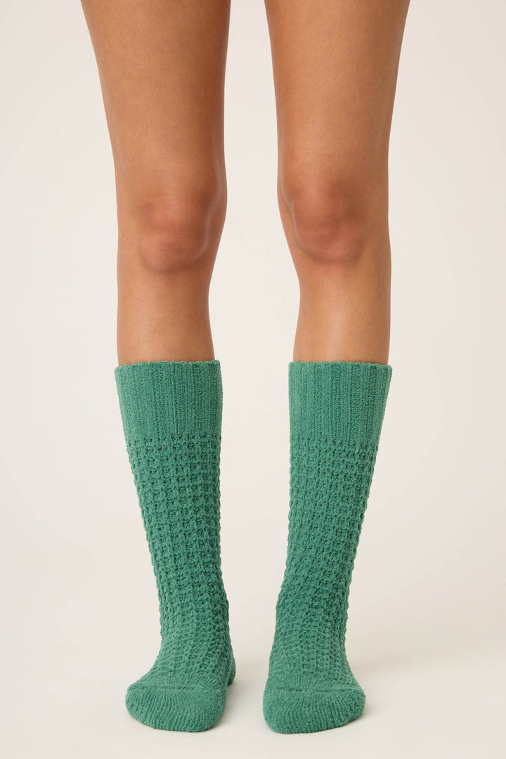 Chenille Waffle Cozy Socks