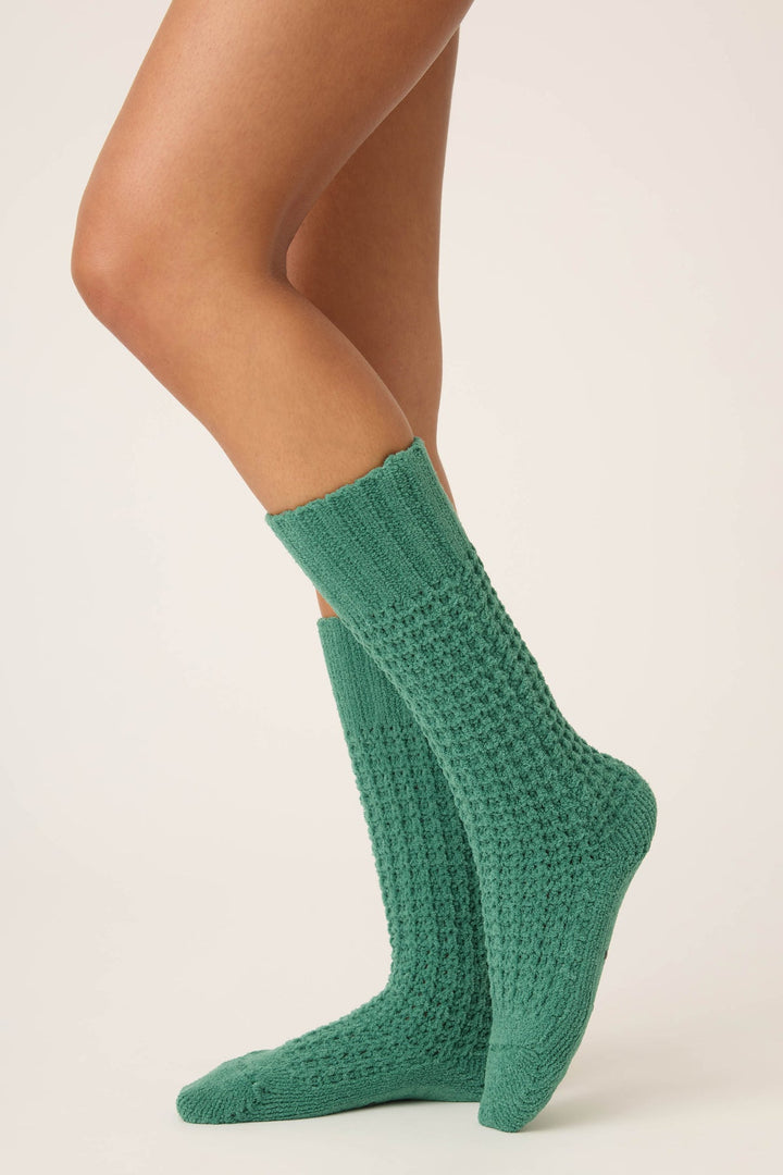 Chenille Waffle Cozy Socks