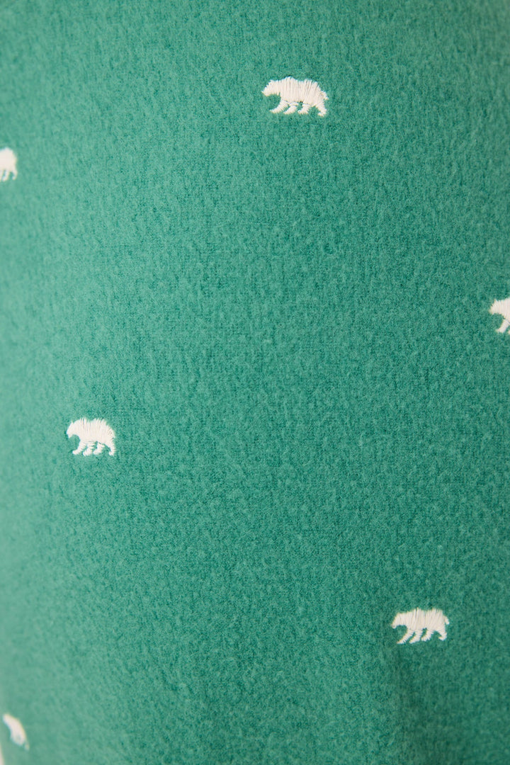 The Outsider Embroidered Bear Fleece Banded Pants