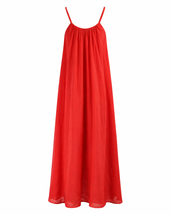 Spaghetti Strap Textured Gauze Maxi Dress