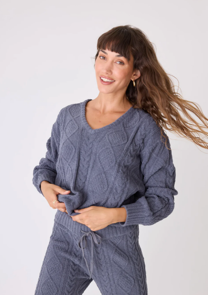 Chenille Knit PJ Top