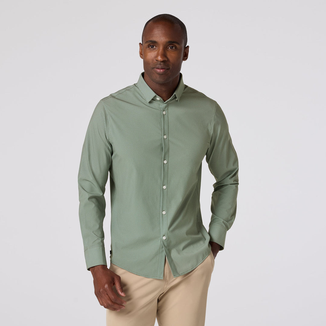 Leeward No Tuck LS Dress Shirt - Trim Fit