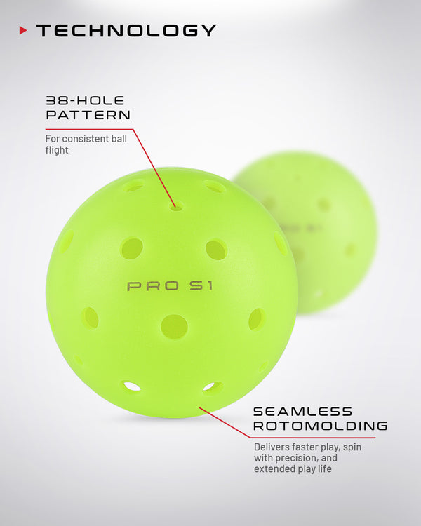 Pro S1 4-pack Pickleballs