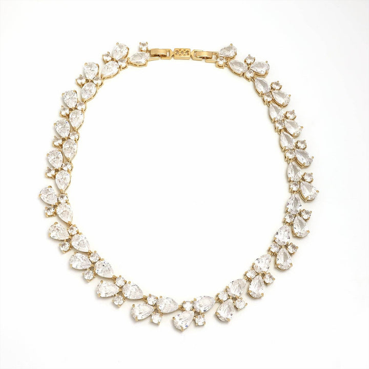 Gold Vintage Pear Diamond Tennis Chain