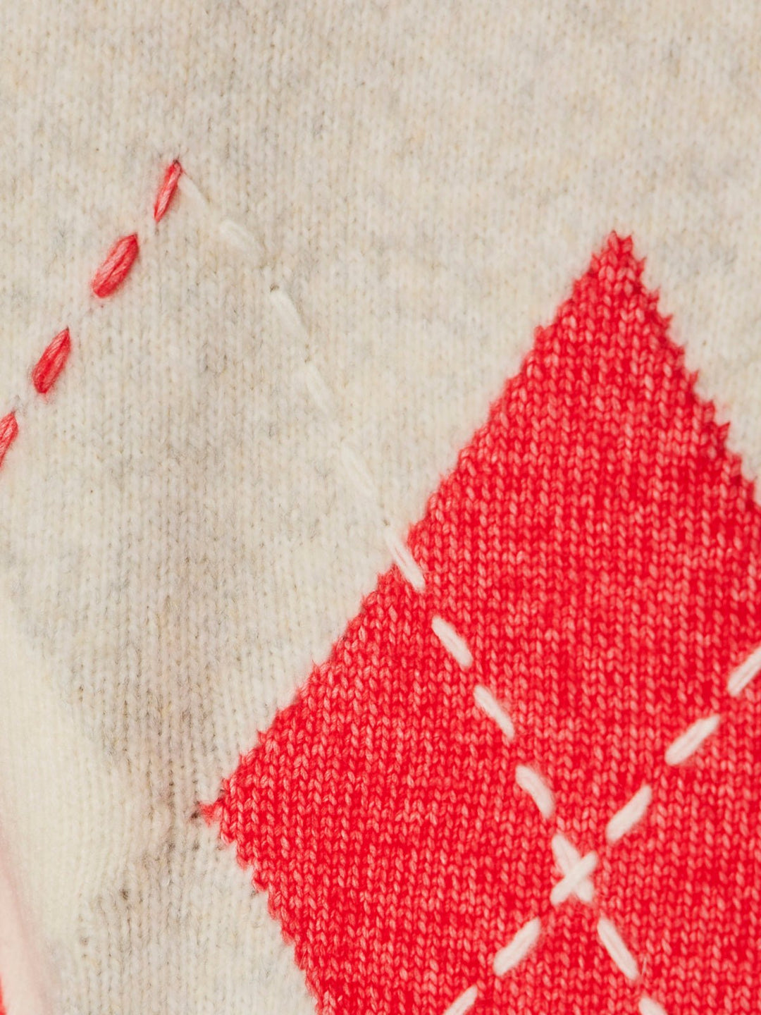 ARGYLE SCARF SWEATER