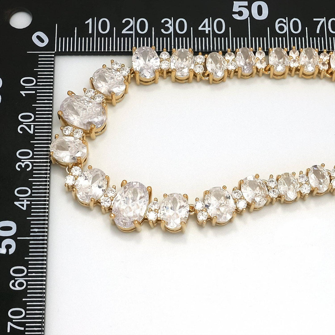 CZ Oval Diamond Tennis