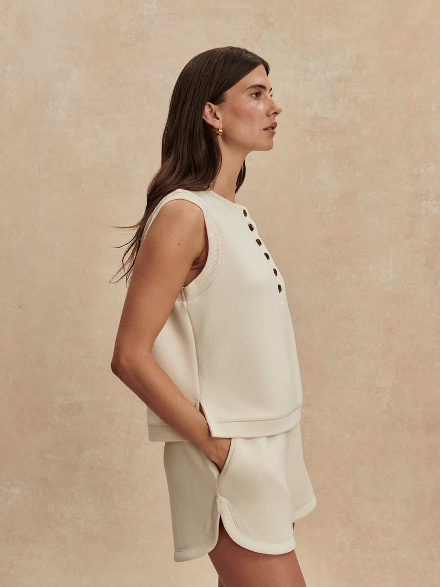 Marla Button Placket Tank