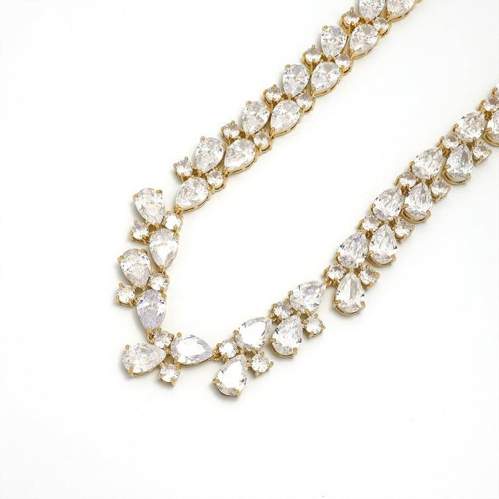 Gold Vintage Pear Diamond Tennis Chain