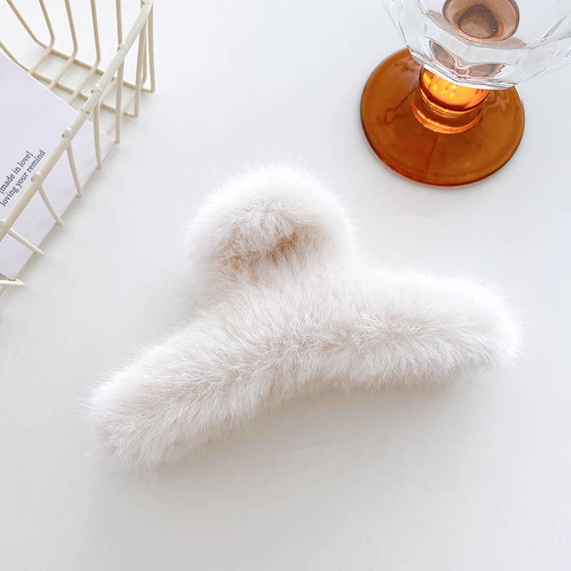 Brooke | Fluffy French Twist Claw Clip