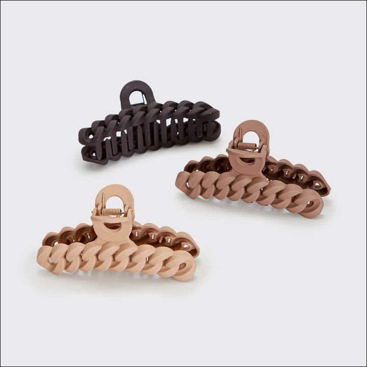 Eco-friendly Chain Claw Clip - Set of 3