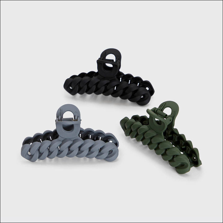 Eco-friendly Chain Claw Clip - Set of 3