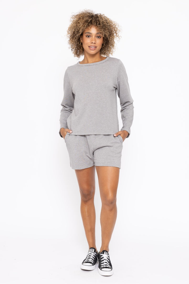 Heather Grey Long Sleeve Top