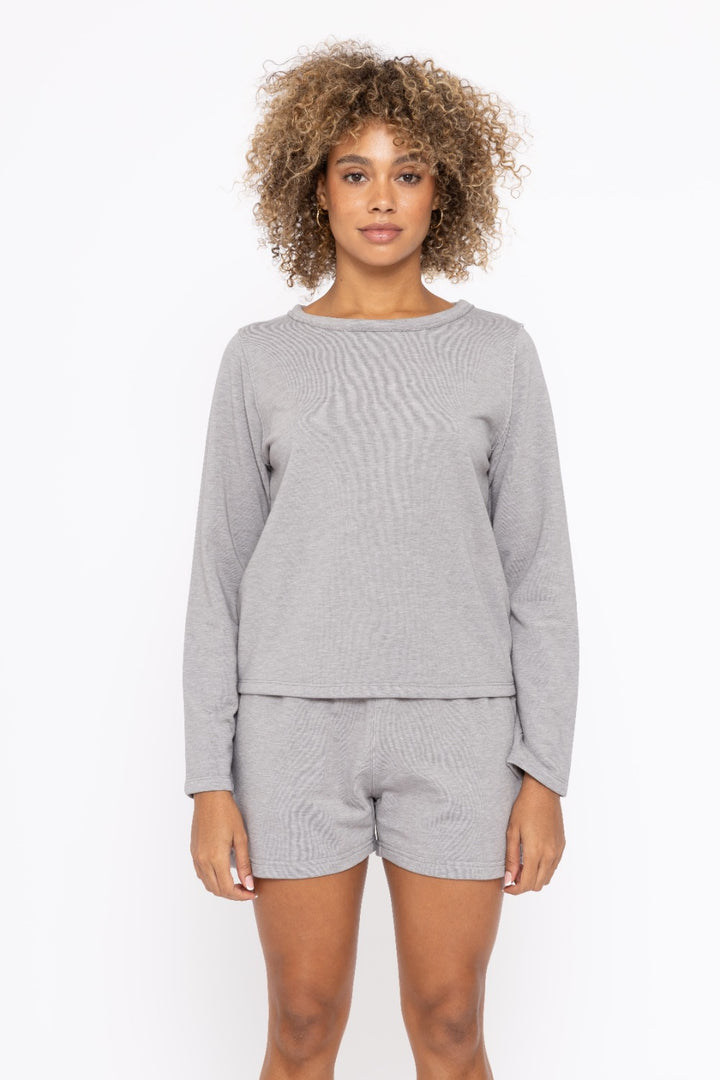 Heather Grey Long Sleeve Top