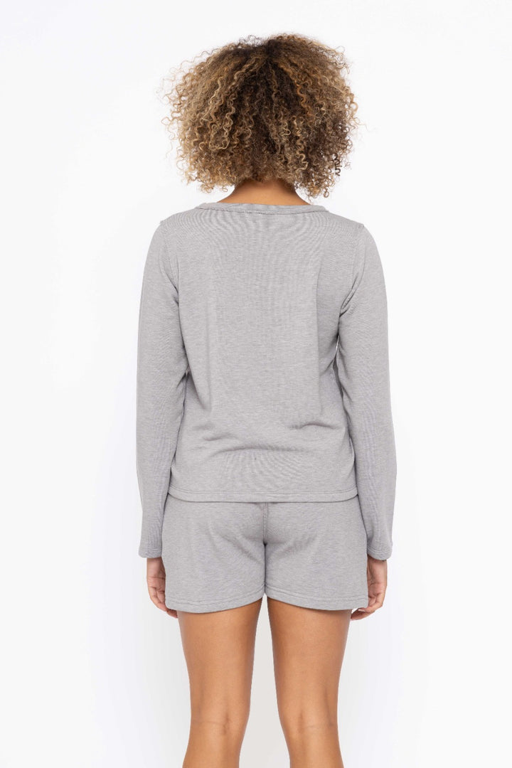 Heather Grey Long Sleeve Top