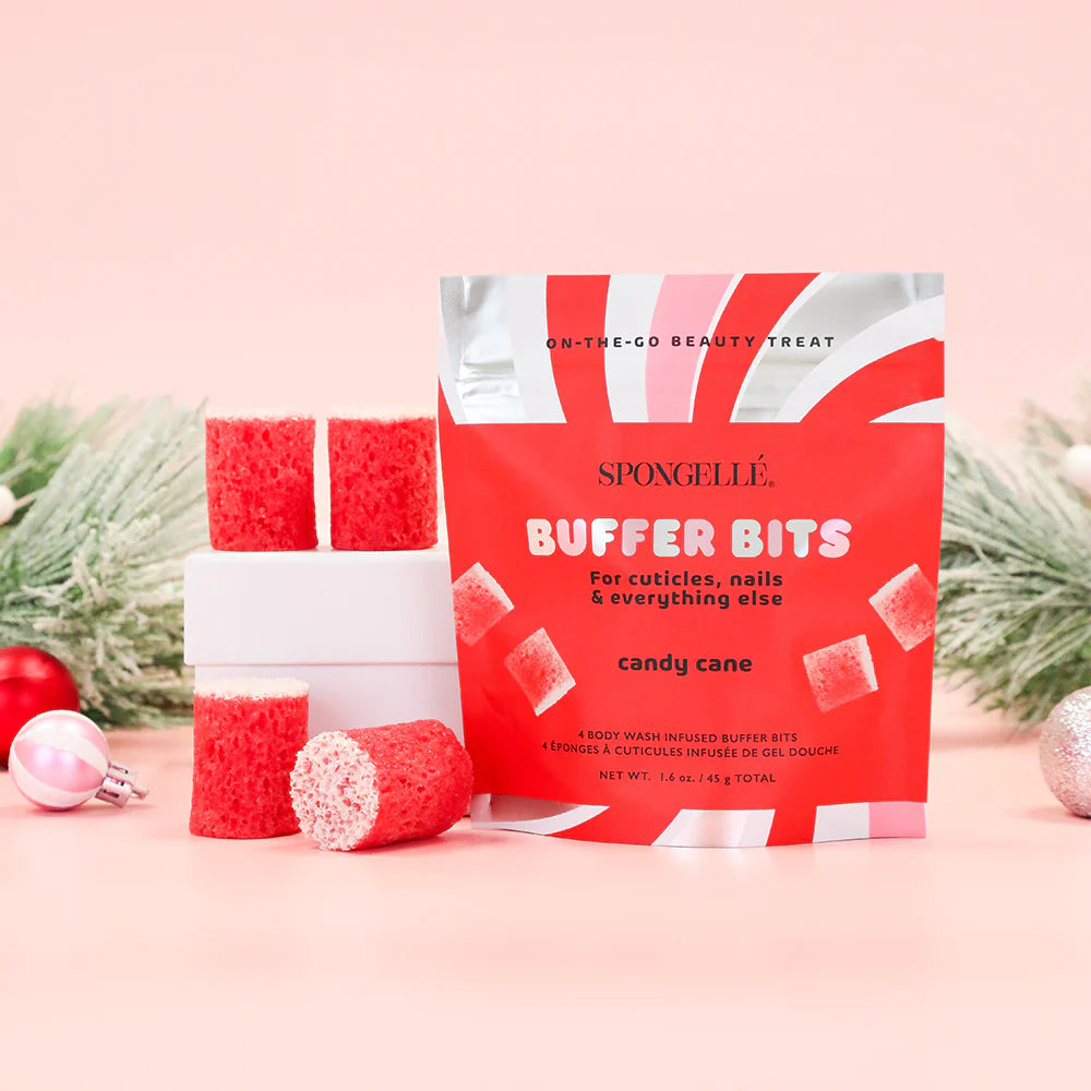 Candy Cane Holiday Pedi Pop Buffer Bits