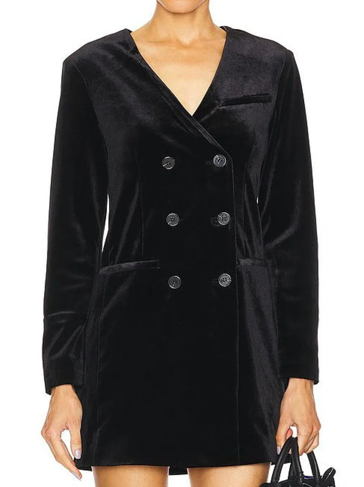 SANCTUARY VELVET BLAZER DRESS